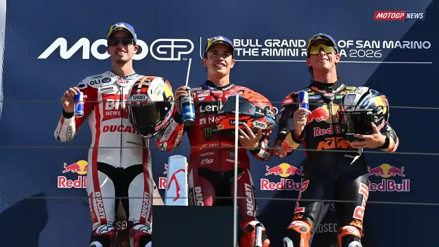 Alex Marquez - Marc Marquez - Pedro Acosta - Podium Misano Alex Marquez - Marc Marquez - Pedro Acosta - Podium Misano