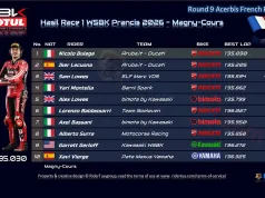 Hasil Race 1 WSBK Prancis 2026: Bulega Menang, Bassani Naik 10 Posisi Hasil Race 1 WSBK Prancis 2026