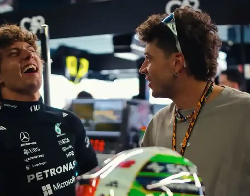Marco Bezzecchi ‘Menjajal’ Mobil Mercedes F1 Milik Kimi Antonelli Kimi Antonelli - Marco Bezzecchi