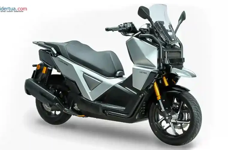 Skutik Adventure Letbe Nomad 350 Futuristis Banget, Lampu Depannya Bisa di Custom!