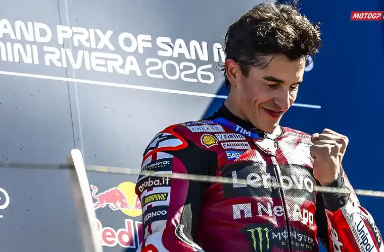 Marc Marquez Podium San Marino 2026