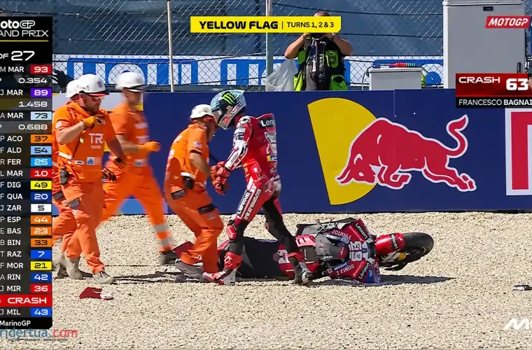 Pecco Bagnaia - Crash San Marino 2026