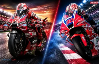Honda Memasang ‘Kloningan’ Aero Ducati GP26 pada Motor Honda RC213V Takaaki Nakagami di Tes Twin Ring Motegi Takaaki Nakagami - Marc Marquez